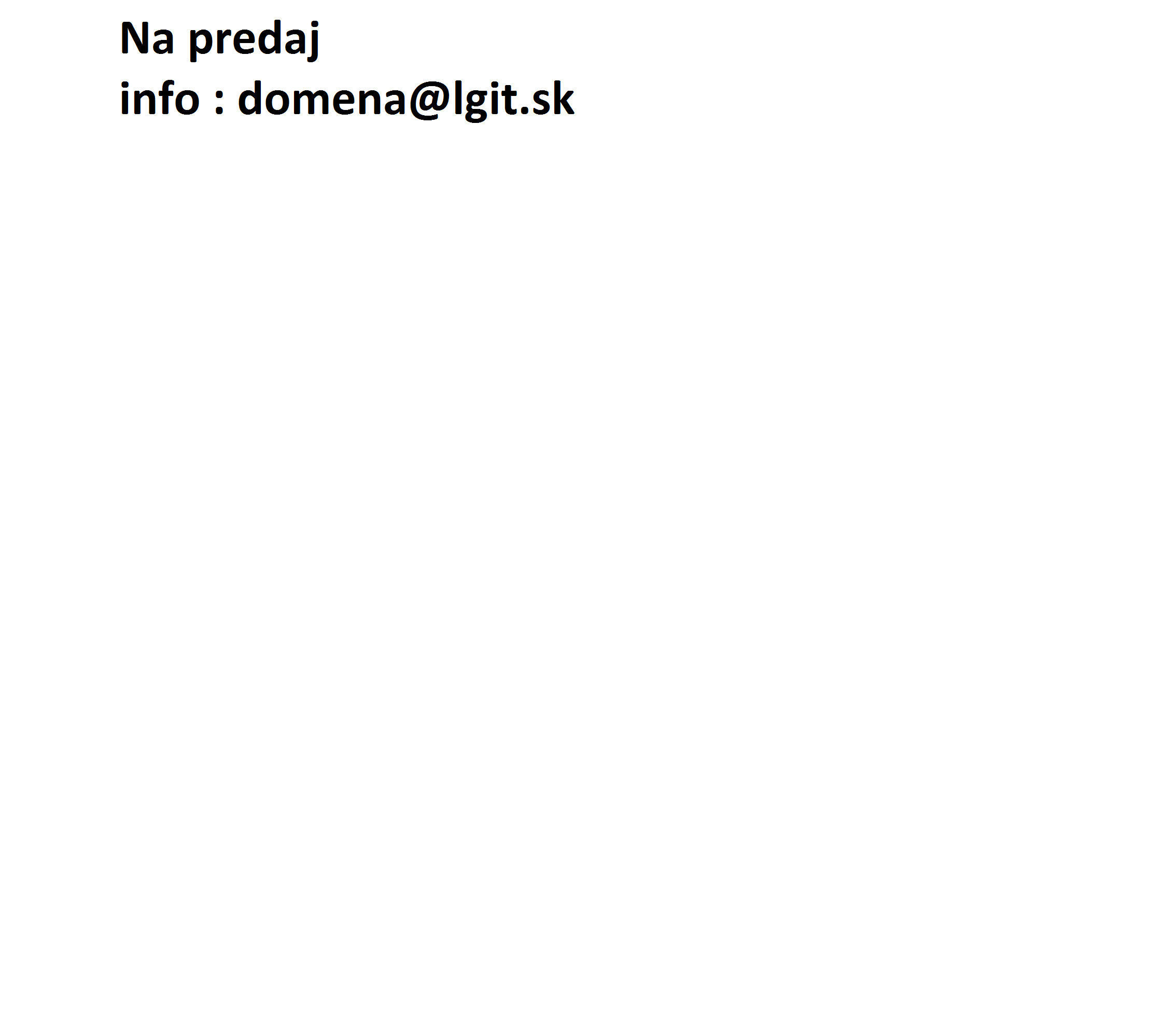 na predaj